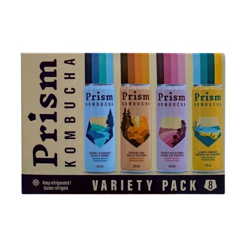 Prism Kombucha Variety Pack 8 x 355 ml