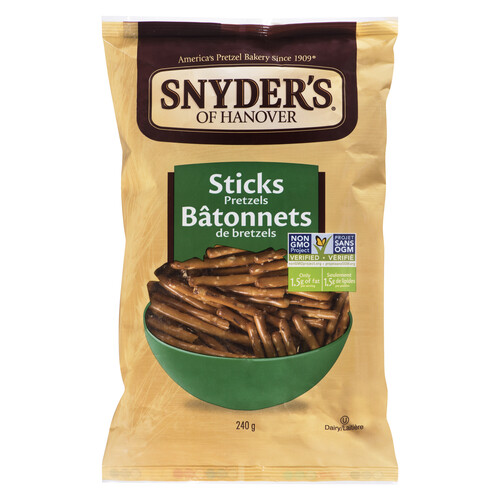 Snyder's Of Hanover Pretzel Sticks Batonnets 240 g