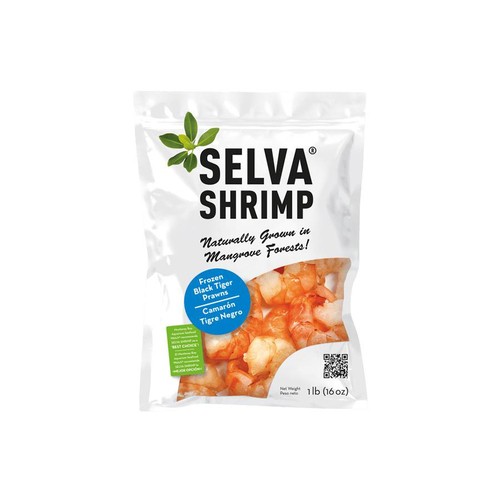 Selva Frozen Black Tiger Prawns  Count Shrimp 340 g