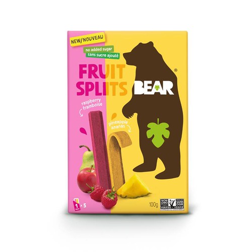 Bear Fruit Splits Raspberry Pineapple 100 g