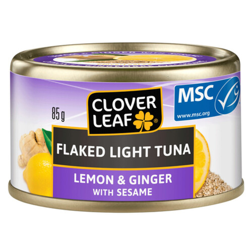 Clover Leaf Flaked Light Tuna Lemon & Ginger With Sesame 85 g