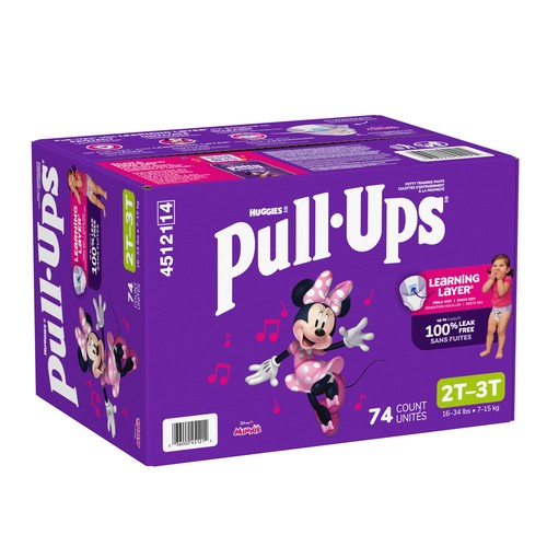 Huggies Pull-Ups Girl's Potty Training Pants 2T-3T 74 Count