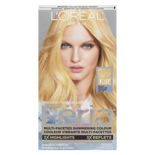 L'Oréal Feria Gel Hair Color Shade 100 Very Light Natural Blonde 1 EA