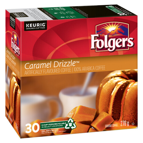 Folgers Coffee Pods Caramel Drizzle 30 KCups 270 g Voilà Online