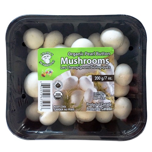 Organic Mushrooms Pearl Button 200 g