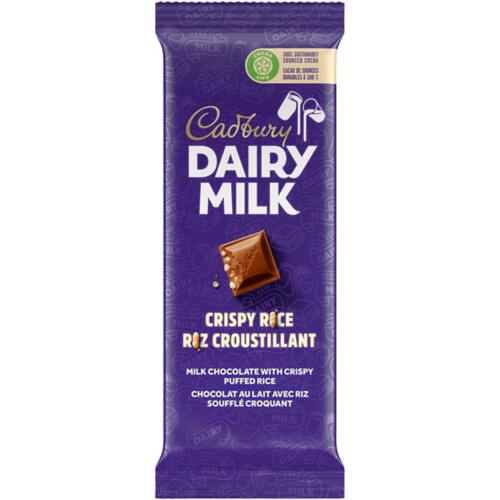 Cadbury Dairy Milk Bar Crispy Rice 90 g