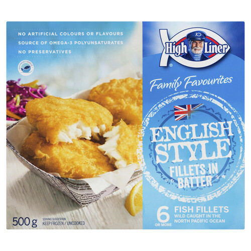 High Liner Family Favourites Frozen Fish In Batter English Style 500 g