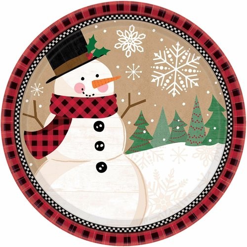 Creative Converting Winter Wonder 7-inch Lunch Plate 8 Pack