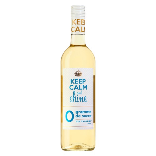 Keep Calm & Shine White Wine 750 ml (bottle)