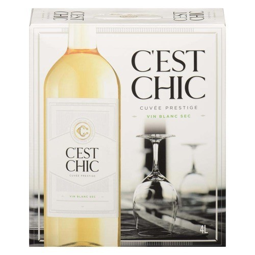 C'est Chic Cuvée Prestige Dry White Wine 11% Alcohol 4 L