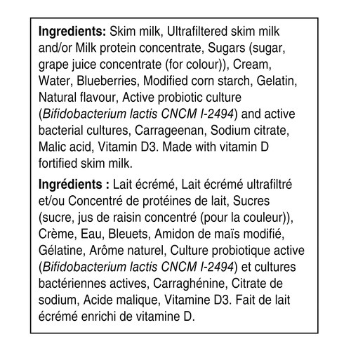 Activia 2.2% Yogurt With Probiotics Blueberry 650 g