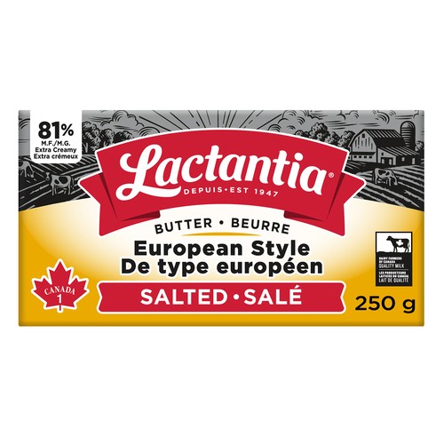 Lactantia Butter Salted 81% European Style 250 g