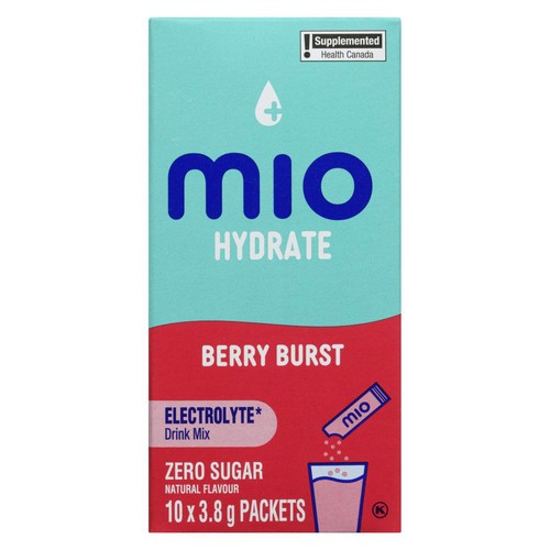 Mio Hydrate Zero Sugar Drink Mix Berry Burst 10 x 3.8 g