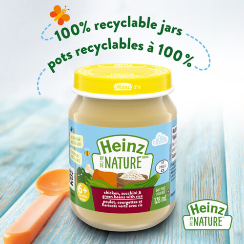 Heinz By Nature Baby Food Chicken Zucchini Green Beans Rice 128 ml