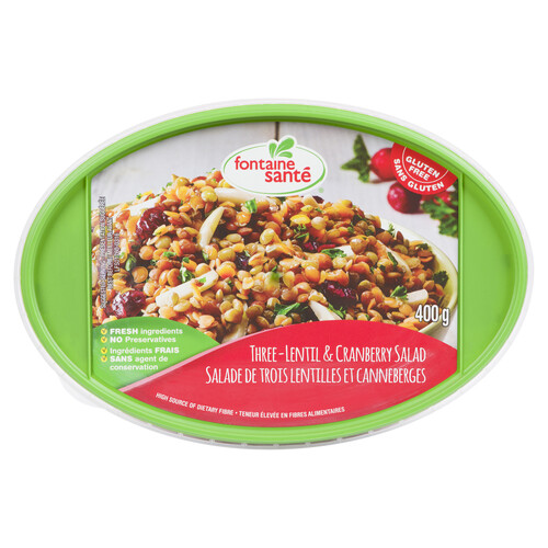 Fontaine Santé Gluten-Free Salad Three-Lentil & Cranberry 400 g