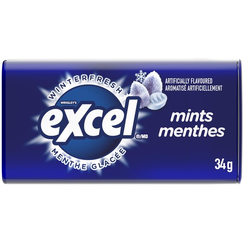 Excel Winterfresh Flavoured Mints 34g 1 EA
