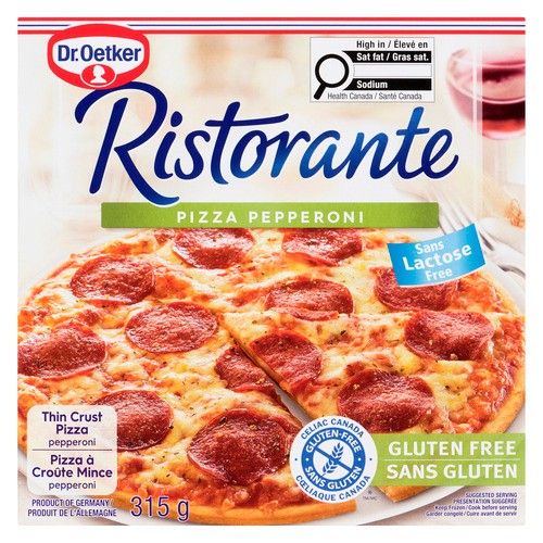Dr. Oetker Ristorante Gluten-Free Frozen Pizza Pepperoni 315 g