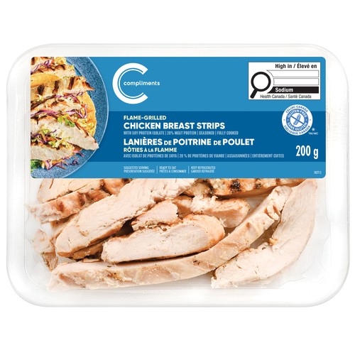 Compliments Original Flame Grilled Chicken Breast Strips 200 g