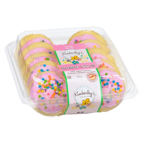 Kimberley's Bakeshoppe Pink Spring Sugar Cookies Frosted Vanilla 383 g (frozen)