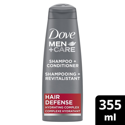Dove Men+Care 2 In 1 Shampoo & Conditioner Defense For Clean Hair 355 ml