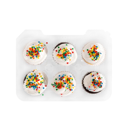 Basic Cupcakes Assorted 6 Pack 245 g (frozen)