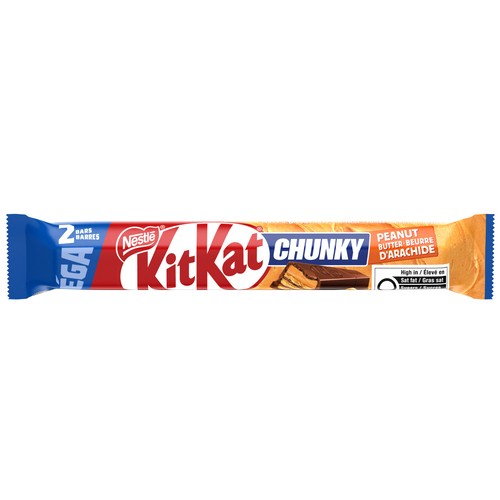 Kit Kat Chunky Wafer Bar Chocolate Peanut Butter Mega Size 2 Pack 68 g