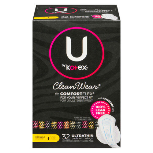  U by Kotex CleanWear Ultra Thin Feminine Pads with