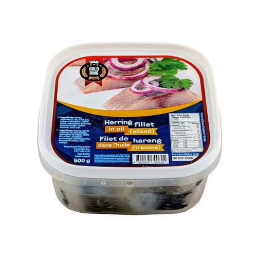 Gold Ring Herring Fillet Sliced In Oil 500 g