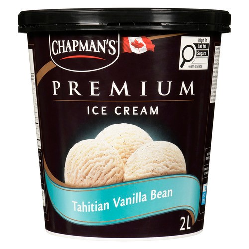 Chapmans Premium Ice Cream Tahitian Vanilla Bean 2 L