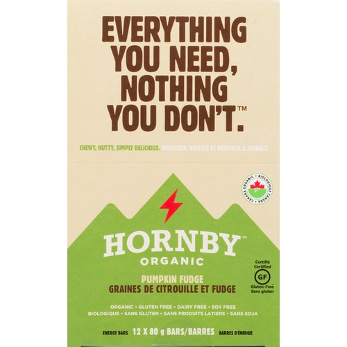 Hornby Organic Bars Pumpkin Fudge 12 x 80 g