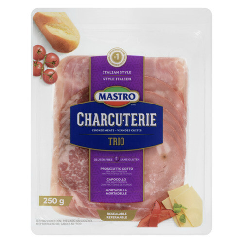Mastro San Daniele Charcuterie Trio Cooked Italian Meats 250 g - Voilà  Online Groceries & Offers