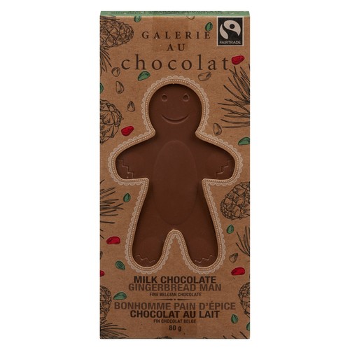 Galerie Au Chocolat Milk Gingerbread Chocolate Man Shaped 80 g