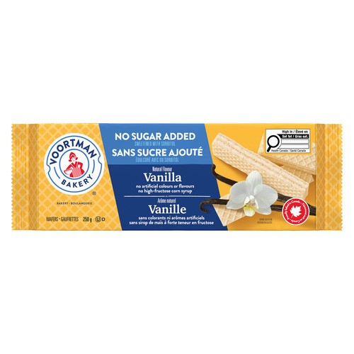 Voortman Wafers No Sugar Added Vanilla 250 g