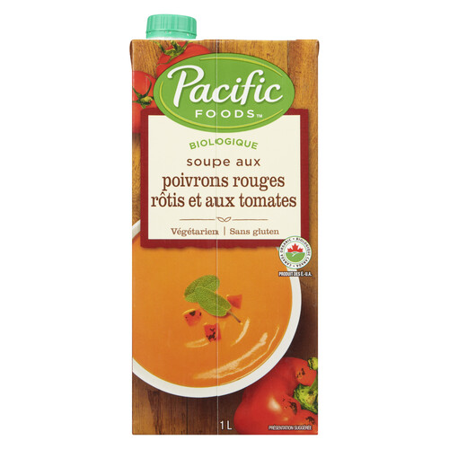 Pacific Foods Organic Soup Roasted Red Pepper & Tomato 1 L