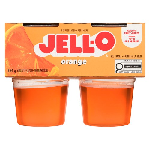 Jell-O Gel Snacks Orange 384 g - Voilà Online Groceries & Offers