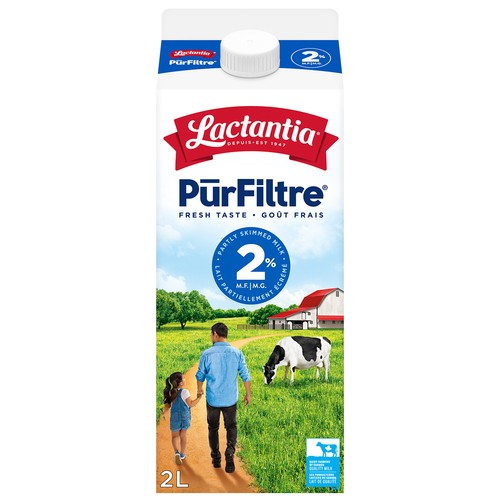 Lactantia PurFiltre 2% Milk Partially Skimmed 2 L
