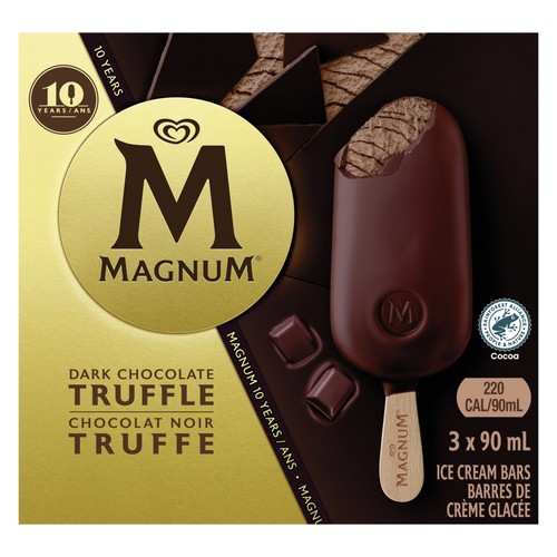 Magnum Ice Cream Dark Chocolate Truffle 3 x 90 ml Bars