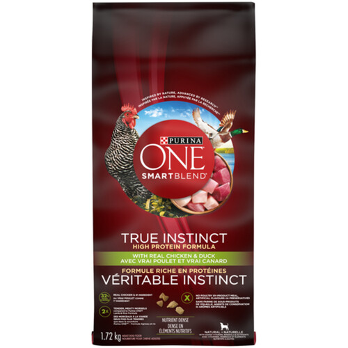 Purina ONE Dry Dog Food High Protein Formula Real Chicken & Duck 1.72 kg