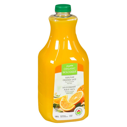 Compliments Organic Juice Orange No Pulp 1.65 L (bottle)