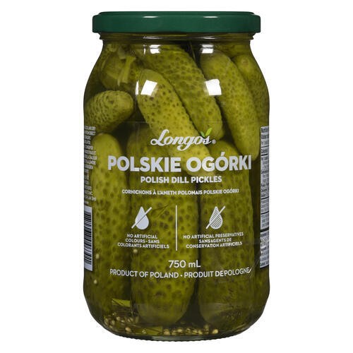 Longo's Pickles Polish Dill 750 ml