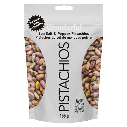 Wonderful No Shell Pistachios Salt & Pepper 155 g