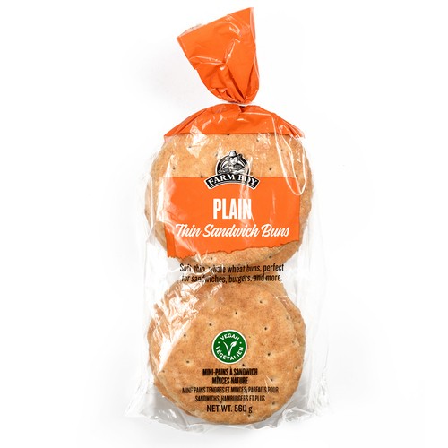 Farm Boy Sandwich Thin Buns Plain 560 g