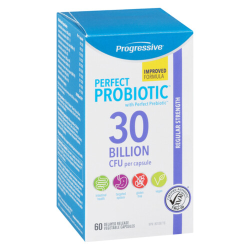 Progressive Perfect Probiotic 30 Billion CFU Per 60 Vegetable Capsules