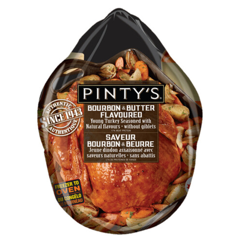 Pinty's Turkey Grade A Bourbon & Butter 3-5 kg