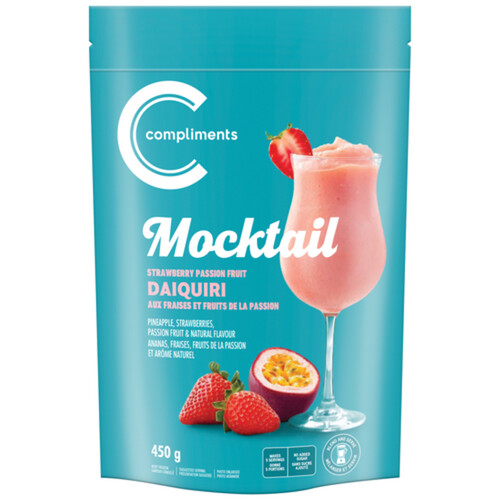 Compliments Frozen Fruit Mocktail Daiquiri Strawberry Passion Fruit 450 g