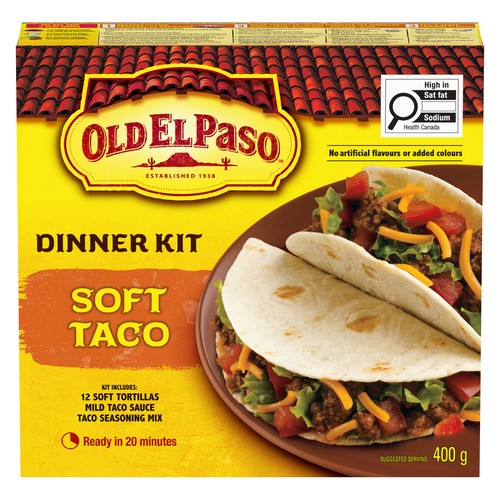 Old El Paso Dinner Kit Soft Taco 400 g