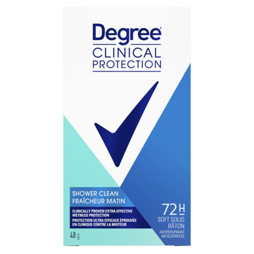 Degree Clinical Protection Antiperspirant Stick Shower Clean 48 g
