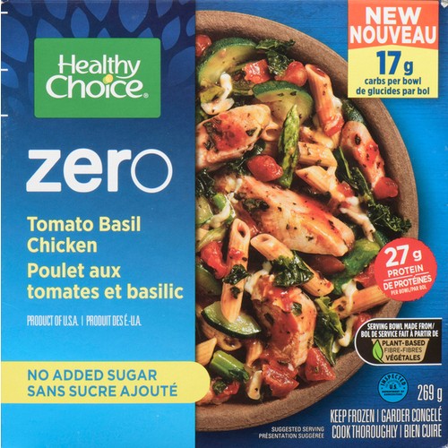 Healthy Choice Zero Frozen Entrée Tomato Basil Chicken 269 g 