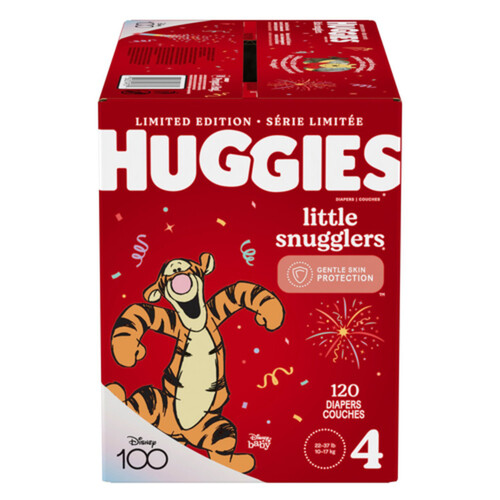 Huggies Diapers Little Snugglers Size 4 120 Count - Voilà Online Groceries  & Offers