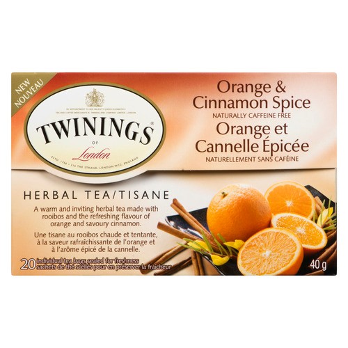 Twinings Herbal Tea Orange & Cinnamon Spice 20 EA